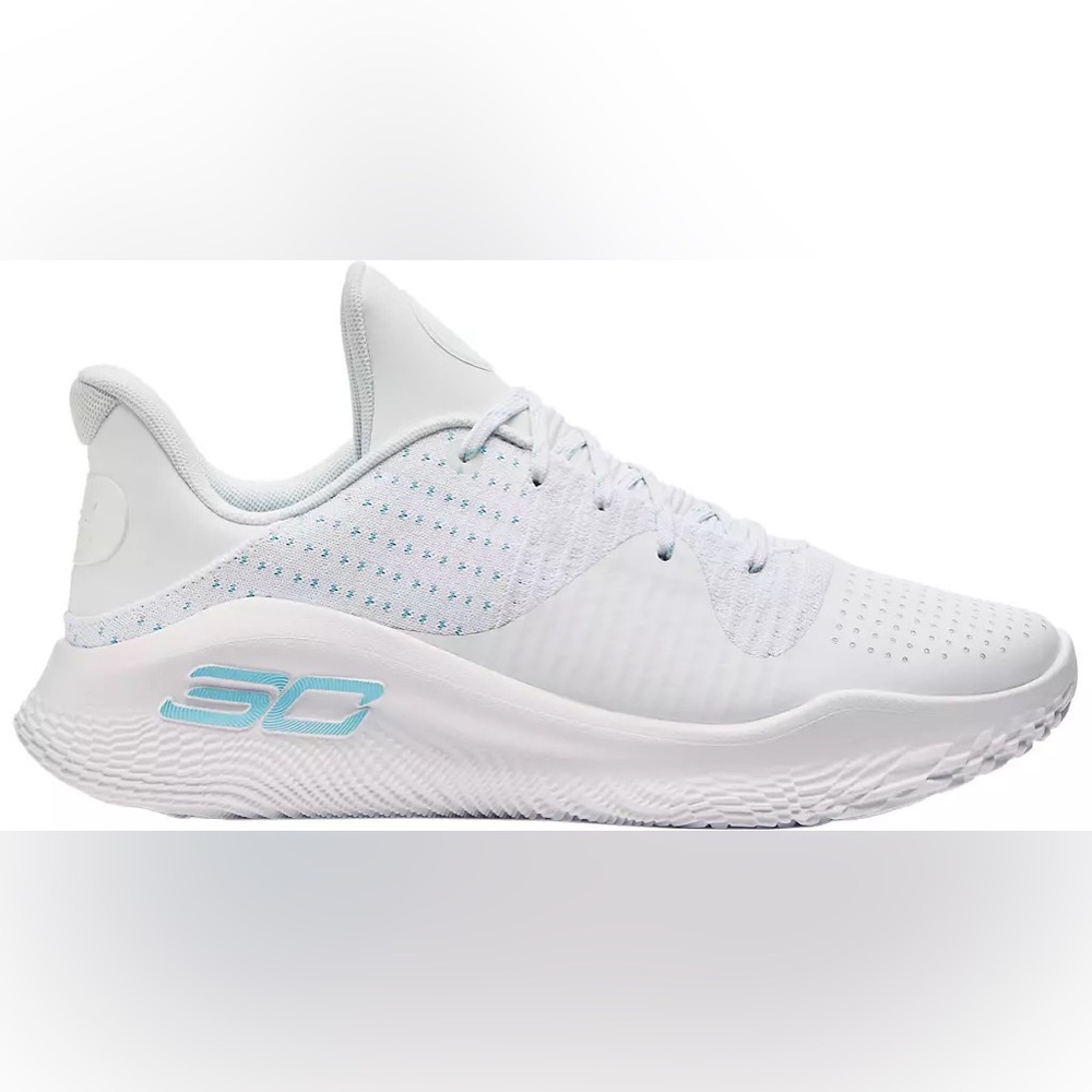 NWB Under Armour Curry 4 Low Flotro Basketball Shoes men sz 8 W Sz 9.5 white